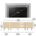 thumbnail image 2 of Modern Entertainment Center For Up To 80"TV, TV Stand With Storage Cabinet For Living Room, Bedroom, Oak, 2 of 7
