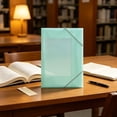 thumbnail image 7 of File Folder, Heavy Duty Macaron Thickened Tear-Resistant Plastic Document Organizer with Elastic Cord, Waterproof File Pocket, A4 Size 12.4" X 9.3", 1 Pack for School Office Business, 7 of 7