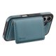 thumbnail image 3 of DENIOR For iPhone 16 Plus Magnetic Case Carbon Fiber Texture Leather Back Cover with Detachable Card, 3 of 4