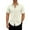 A-Beige, variant on Men's Casual Short Sleeve Button Down Shirts Summer Blouse Tops by caiyifu,Sizes S-2XL
