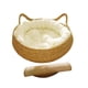 thumbnail image 5 of Cesta-cama para gatos, rascador, nido, casita para gatitos y conejos. Almohada blanca 38x13cm, 5 of 9
