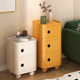 thumbnail image 2 of Mesita de noche cuadrada moderna con cajones, gabinete de almacenamiento multifuncional para sala de estar, dormitorio, gabinetes de plástico duraderos, 2 of 4