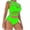 Green, variant on Womens Sleeveless Fishnet One Piece Lingerie Set Hollow Out Mesh Stretchy Soft Elastic Sleepwear Date Nights Solid Color