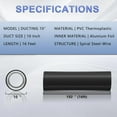 thumbnail image 2 of 10 Inch Flexible Ducting Hose 16 Feet Black Aluminum Ducting -4 Layer Protection Dryer Vent Hose for HVAC Heating Cooling Ventilation and Exhaust, 2 Clamps Included, 2 of 5