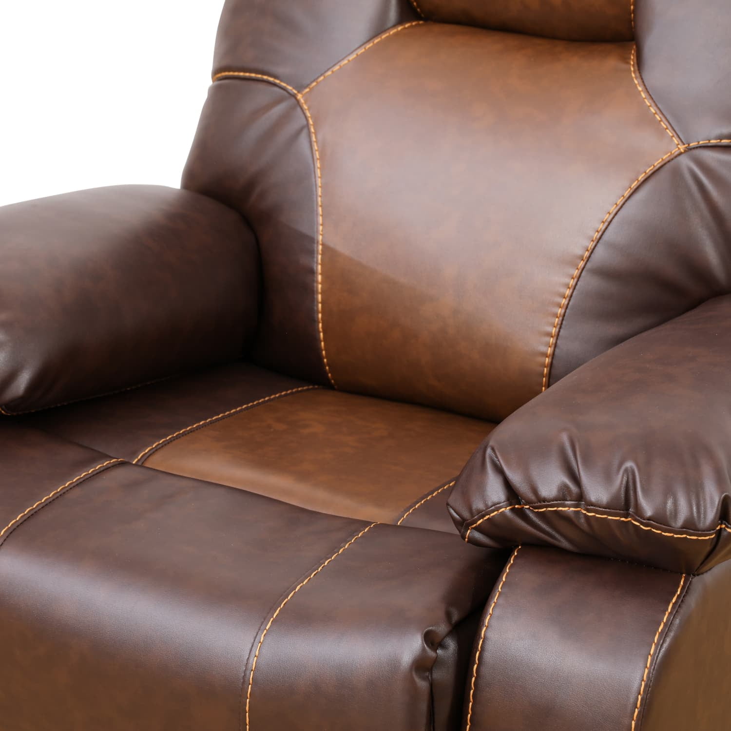 Bonded Leather Unit Sofa Chair - Modern Sofa with Intelligent Functions, Solid Wood Frame, and High-Quality Sponge for Living Room