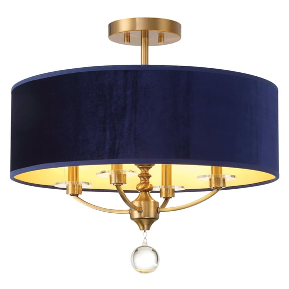 Minka Lavery 3484-923 Van Noord 4 Light 21" Wide Semi-Flush Ceiling Fixture - Oxidized