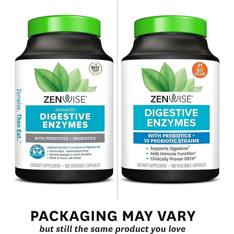 Zenwise Health Multi Plant-Based Digestive Enzymes with Alive