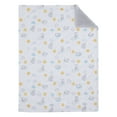thumbnail image 2 of Disney Winnie The Pooh White, Yellow, and Aqua Blanket, 2 of 4
