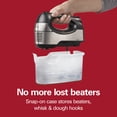thumbnail image 3 of Hamilton Beach 6-Speed Electric Hand Mixer, 5 Attachments & Case, Mixer for Kitchen, Stainless Steel & Black, 3 of 9