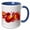 Blue/White, variant on 3drose, Red, Orange, Yellow Flowing Abstract River, 11oz Magic Transforming Mug