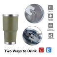 thumbnail image 3 of Vaso Térmico Portátil De Acero Inoxidable 30oz Con Calor/frí Color Verde Punkzz, 3 of 7