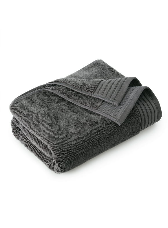 Allswell Egyptian Cotton Bath Towel, Dark Grey