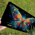 thumbnail image 5 of 1 Pcs 2D Flat License Plate Covers & Frames, Cosmic Butterfly For Decorative Front, Waterproof For Decoration Aluminum License Plate Covers & Frames Cover For Men Women, 12" X 6", 5 of 6