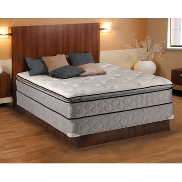 Dream Sleep Madison Gentle Plush Pillowtop Twin Size Mattress and Box Spring Set - Fully Assembled, Sleep System with Enhanced Cushion Support, Spine Support and Longlasting by Dream Solutions USA