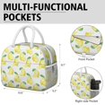 thumbnail image 6 of Lunch Bag Lunch Box for Women Reusable Insulated Lunch Bags,Water-Resistant Art Lemons Cooler Lunch Tote Bag, Large Capacity for Work Travel Picnic, 6 of 6