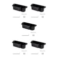 thumbnail image 2 of maskred Boîte de Rangement Pratique Solution de Stockage Durable et Résistante Noir 5Set, 2 of 6