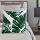 thumbnail image 5 of Funda de cojín de lino para decoración del hogar y del coche, funda de almohada con diseño de plantas de la selva tropical estilo A#, 5 of 7