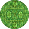 thumbnail image 1 of Ahgly Company Indoor Round Abstract Green Modern Area Rugs, 6' Round, 1 of 4