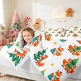 thumbnail image 5 of Manfei Fox King Bedding 7 Pieces Holiday King Bed in a Bag, Magenta Black, Xmas Reversible, 5 of 6