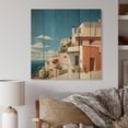 thumbnail image 2 of Designart "Tones Fontanas Italy Terracotta wall art I" Architecture Print on Natural Pine Wood, 2 of 5