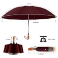 thumbnail image 4 of Lejorain Large Reverse Umbrella -50 Inch Windproof Folding Inverted Umbrella - Upside Down with Safety Reflective Strip, 4 of 4