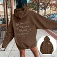 thumbnail image 2 of Women's Casual Hoodie With Bow Print Autumn Winter Pullover Sweatshirt Comfortable And Stylish, 2 of 7
