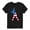 BLACK, variant on Instant Message - Baseball Player Silhouette Flag - Youth Boys Short Sleeve Graphic T-Shirt