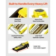 thumbnail image 6 of VEVOR Low Profile Floor Jack,4 Ton (8818 lbs) Capacity,Steel Racing Floor Jack with Dual Pistons Quick Lift Pump,Hydraulic Trolley Car Lift for Sport Utility Vehicle,Lifting Range 3.9-21.5 Inches, 6 of 9