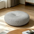 thumbnail image 2 of Cooling Ice Dot Round Floor Cushion, Breathable Plush Pouf Seat for Home & Office, 2 of 5