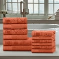 thumbnail image 2 of Impressions Eadoin Cotton Jacquard and Solid 12-Piece Towel Set, 2 of 6