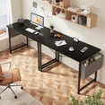thumbnail image 6 of CONCETTA 44 Inch Computer Writing Desk with Storage Bag, Steel Frame for Home Office Study, Black, 6 of 8