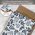 thumbnail image 3 of CounterArt "Blue Leaf Meadow" Hardboard Tabletop Placemats 4-Pack, 3 of 7