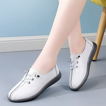 

TOWED22 Flat Shoes For Women Women s Ballet Flats Round Toe Slip On Walking Shoes Foldable Dress Shoes Comfort Soft Flats White