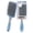 Sky Blue, variant on Velvet Touch Paddle Cushion hair brush - Detangling hairbrush - curly or straight styles - men or women - detangler - features soft touch handle - Sky Blue
