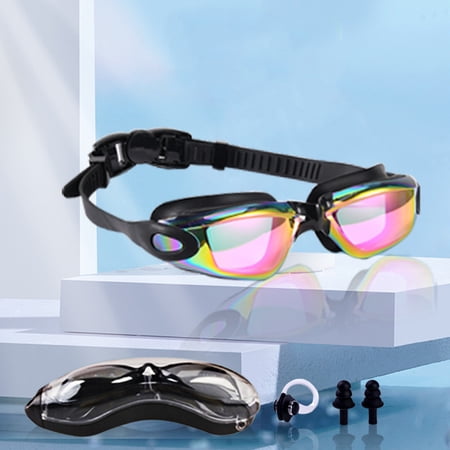 DNAKEN Swimming goggles adult silicone swimming goggles myopia swimming goggles goggles anti-fog electroplating swimming goggles set swim goggles
