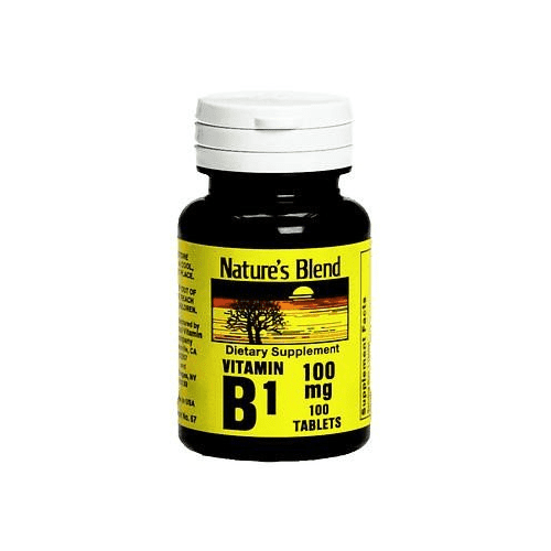 Nature's Blend Vitamin B1 100mg Body Immunity Essential Nutrient