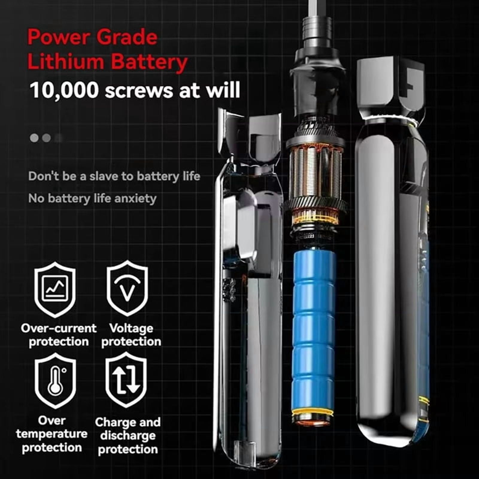 Mini Cordless Electric Screwdriver Manual/Auto Rechargeable Battery Household Small Electric Drill  Driver Bit Tool