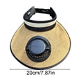 thumbnail image 3 of Outdoor Wide Brim Sun Hat with Solar Fan, Sun Bucket Hat for Men Women, Sun Protection Hat, Bucket Fishing Hat with Fan Built in, 3 of 6