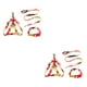 thumbnail image 2 of Billuyoard 3 Unids/Kit Correa Aleación De Zinc Arnés Ajustable Reutilizable Lavable Casa Animal Accesorios Rojo S 1x120cm Rojo S,1x120cm 2piezas, 2 of 6