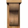 thumbnail image 2 of 6"W x 12"D x 12"H Carmel Rough Sawn Corbel w/Backplate, Western Red Cedar, 2 of 9