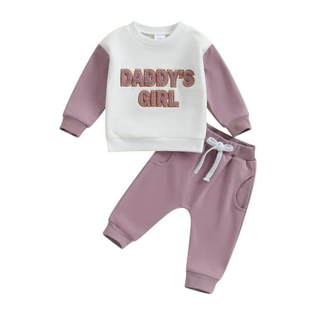 

Toddler Infant Baby Girl Clothes Set 3M 6M 12M 18M 24M 3Y Long Sleeve Sweatshirts Tops Pants Outfits Clothing Gifts