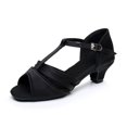 thumbnail image 3 of zapatos de baile latino para mujeres, zapatos de baile de salón para niños, zapatos de baile de barra, Salsa, Tango moderno, zapatos latinos de tacón alto para niñas y mujeres, 3 of 5