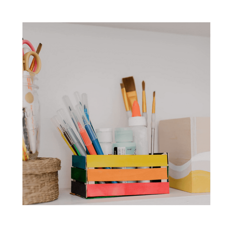 200 Pcs Colored Wooden Craft Sticks, Wooden Popsicle Colored Craft Sticks  4.5 inch Natural Wooden Sticks Popsicle Sticks Bulk for DIY Crafts，Home Art