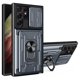 thumbnail image 1 of KAIYANG Para Samsung Galaxy S22 Ultra 5G Ranura para tarjeta Anillo KickDesign Funda deslizante para cámara PC + TCase Style F Samsung Galaxy S22 Ult Gris, 1 of 5