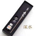 thumbnail image 1 of Crystal Glass Dipping Pen Gift Box Colorful Gold Powder Ink Signature Pen Set Creative Stationery Gifts For Friends Classmates, 1 of 6