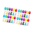 thumbnail image 4 of Huevos de Pascua rellenos de juguetes de conejito, decorativos, suaves, únicos y creativos, regalos de fiesta. 24 set, 4 of 9