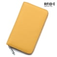 thumbnail image 1 of Cartera con cremallera para libreta de ahorros, multifuncional, para la familia, japonesa, larga, con estampado de lichi, color liso, 1 of 6