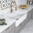 thumbnail image 3 of Pemberly Row White Ceramic 33 in.Single Bowl Farmhouse Apron Kitchen Sink, 3 of 7