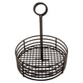 thumbnail image 3 of G.E.T. Round Metal Table Top Condiment Caddy with Number Holder 7.5", Black, 3 of 5
