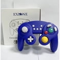 thumbnail image 1 of Control inalambrico recargable para nintendo switch estilo gamecube  exlene morado, 1 of 5